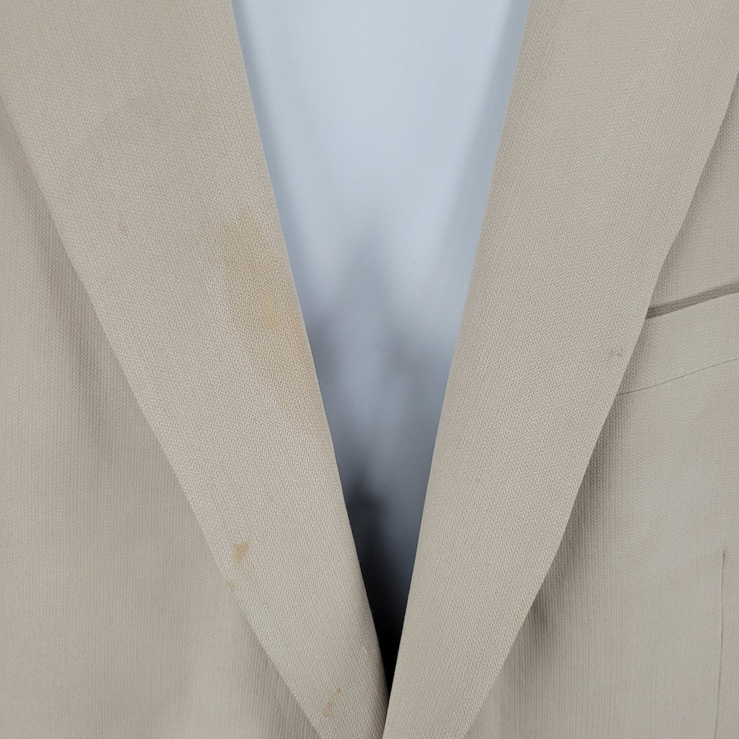 Austin Reed HRH Beige Silk Blend 2 Button Vented Notch Blazer Sport Coat 44L