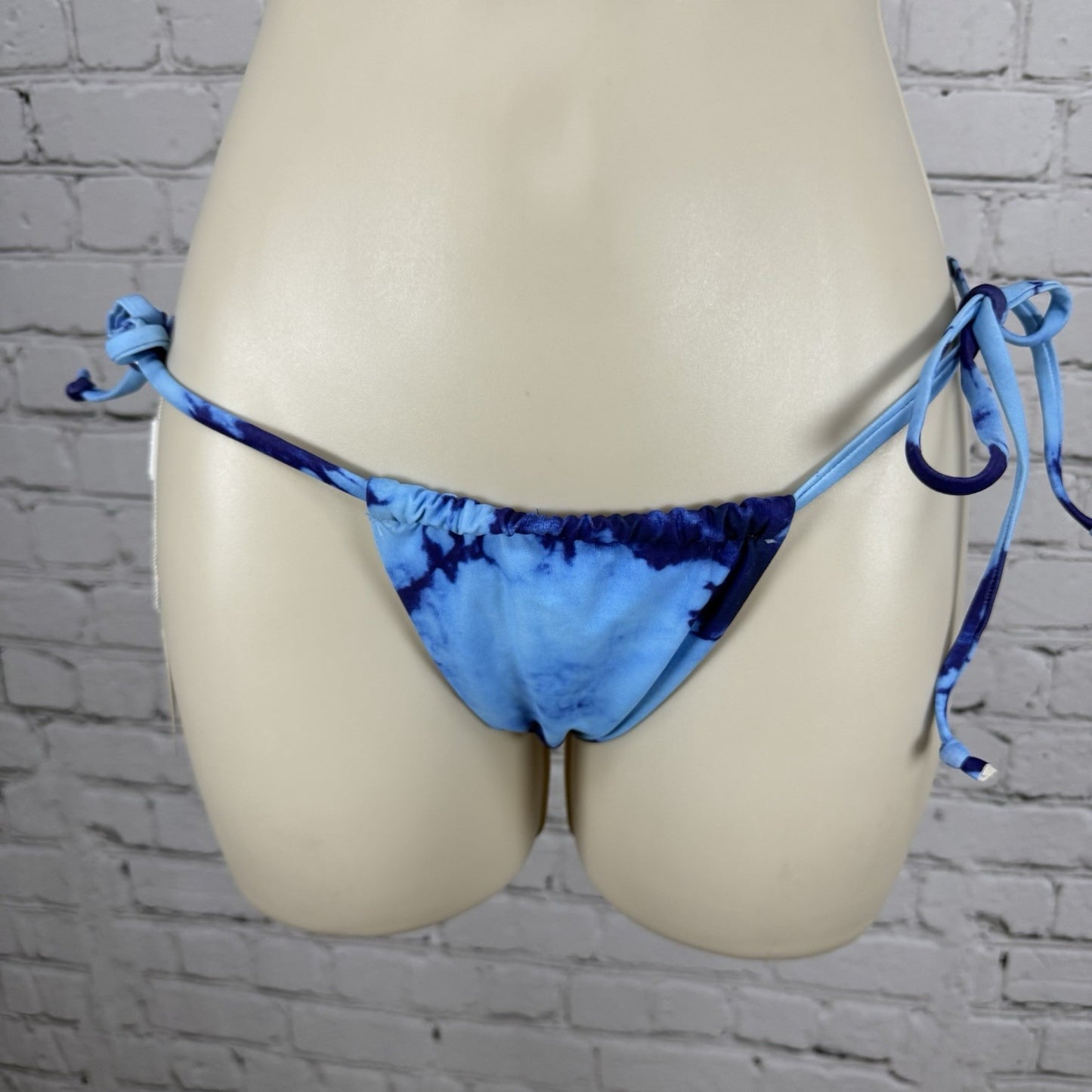 Sunny Bunny Swim 2 Piece Halter Top Thong Bottom Tie Dye Size L Top M Bottom