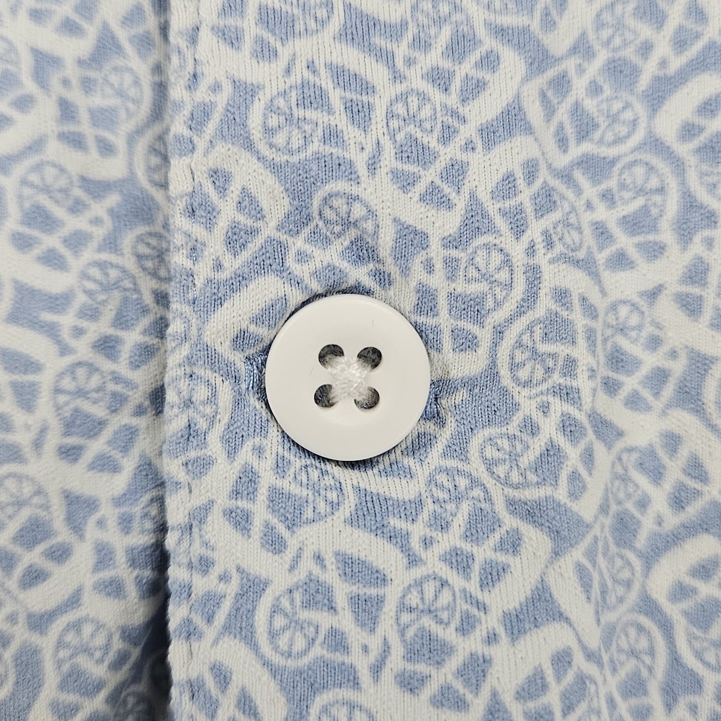 Abercrombie & Fitch Blue Cooling Moisture Wicking Breathable UV Polo Shirt XL