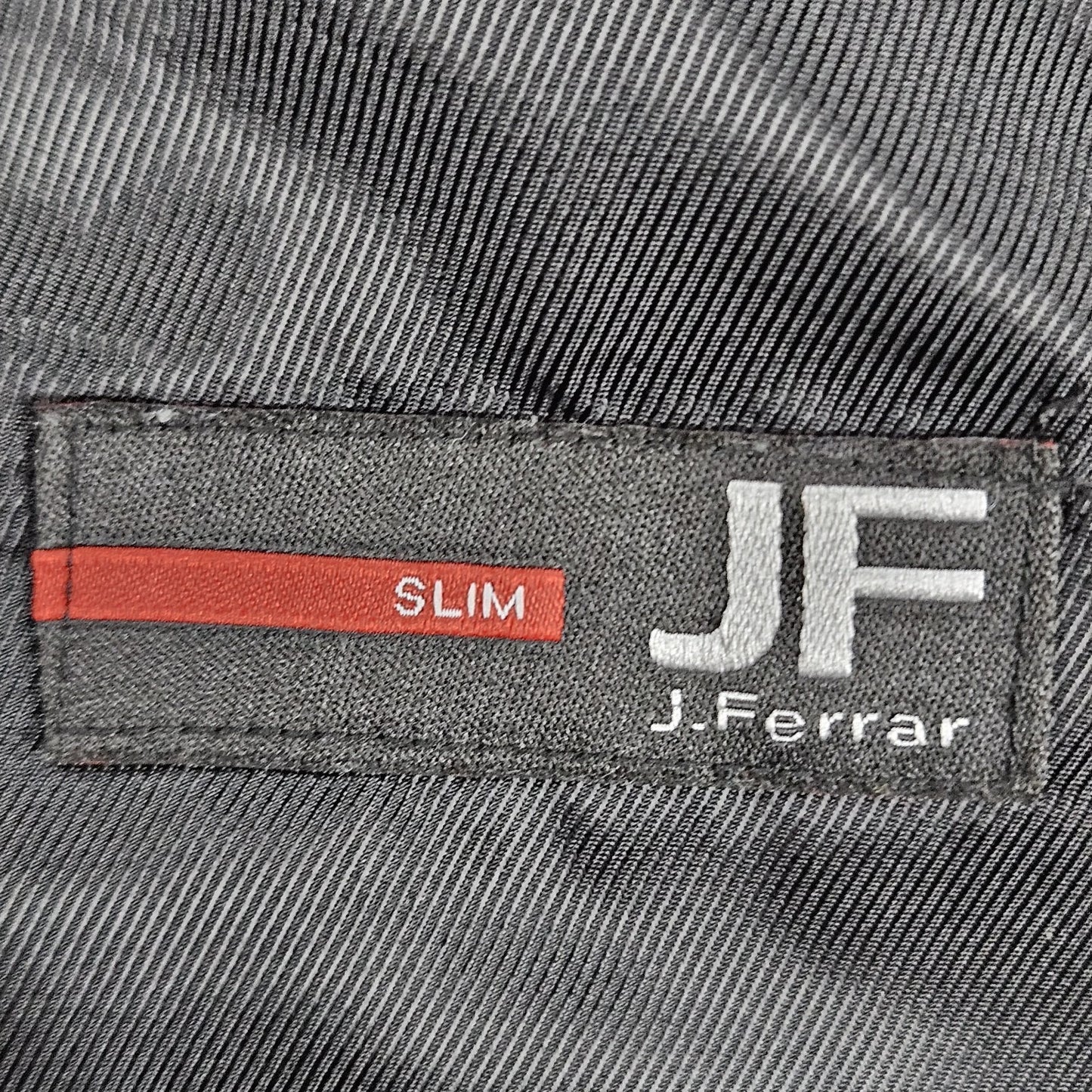 J. Ferrar Black Slim Fit 2 Button Double Vented Peak Blazer Sport Coat 42S