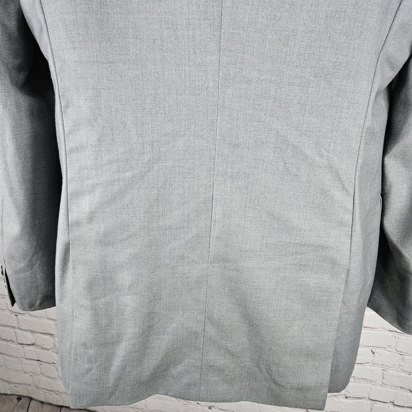 Perry Ellis Grey Slim Fit 2 Button Double Vented Notch Blazer Sport Coat 44R