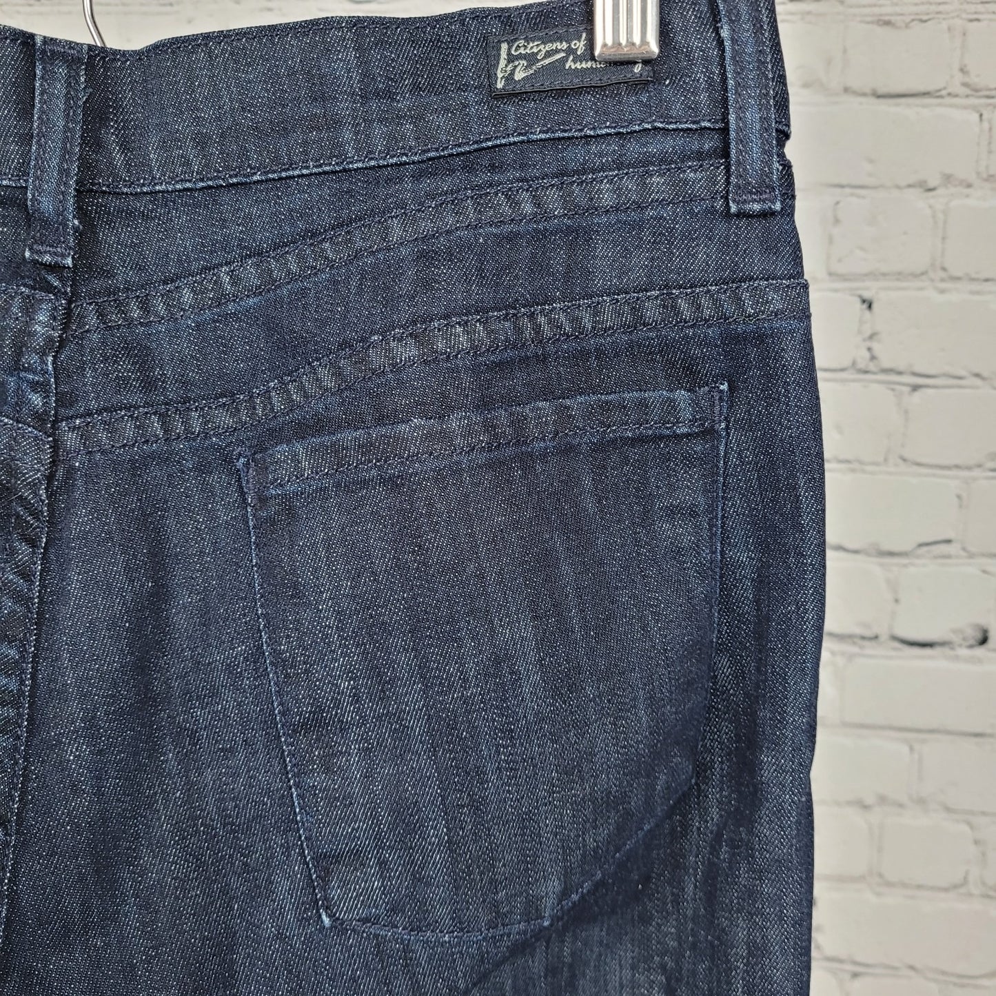 Citizens Of Humanity Blue Hutton #251 High Rise Wide Leg Stretch Jeans USA 29x34