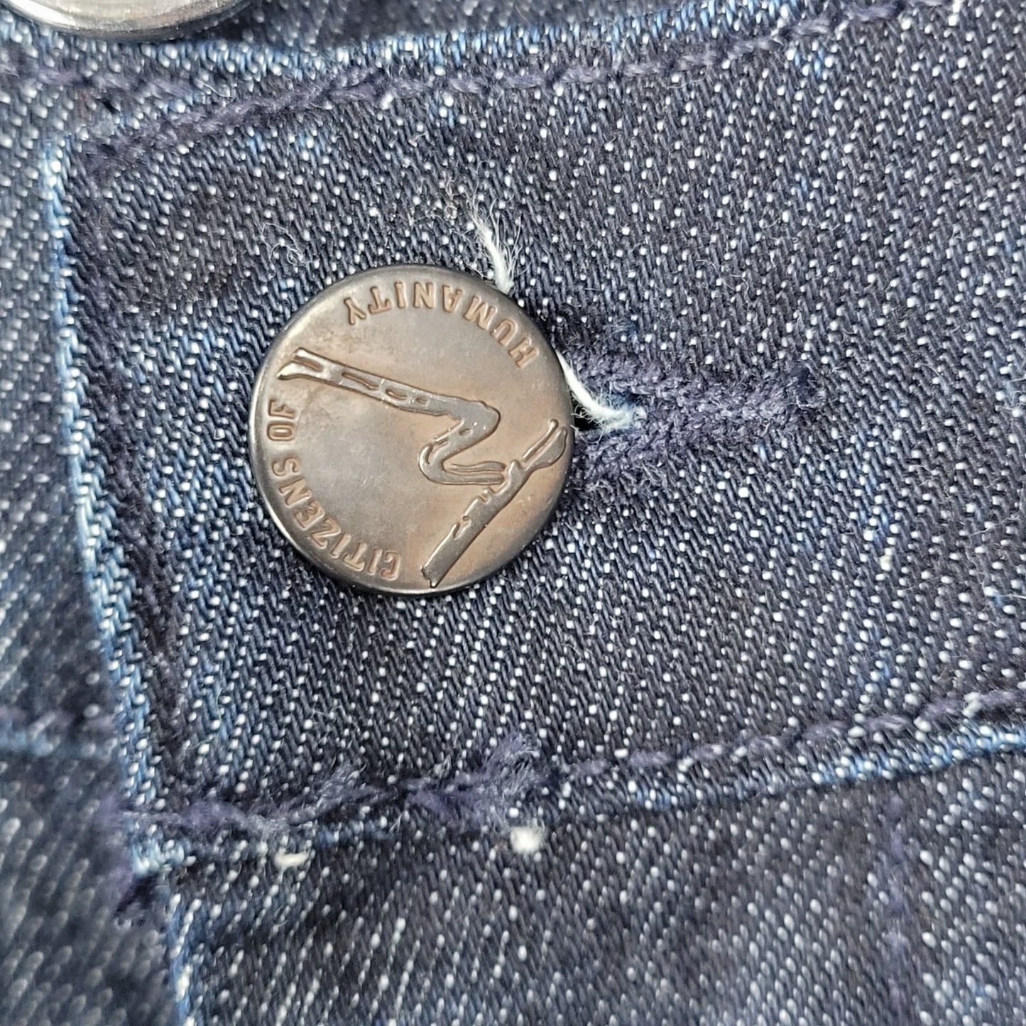 Citizens Of Humanity Blue Hutton #251 High Rise Wide Leg Stretch Jeans USA 29x34