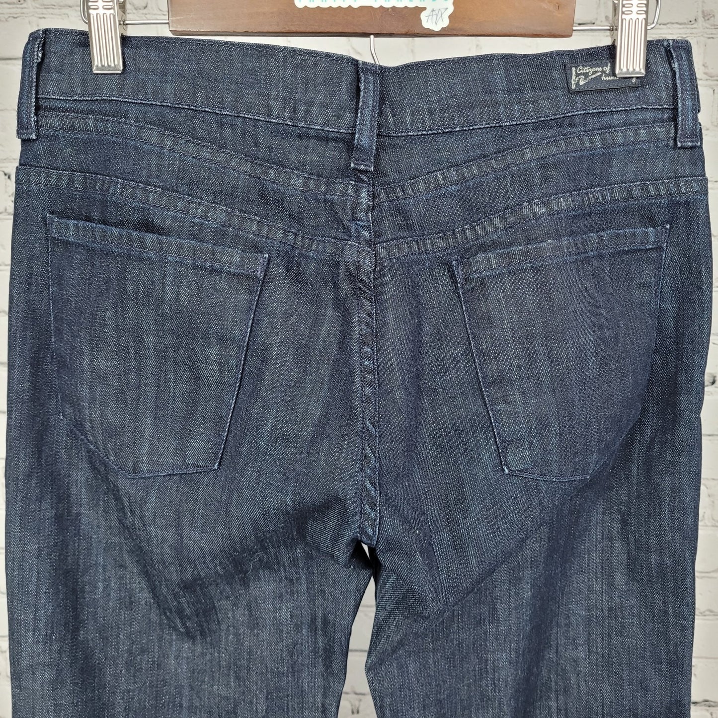 Citizens Of Humanity Blue Hutton #251 High Rise Wide Leg Stretch Jeans USA 29x34