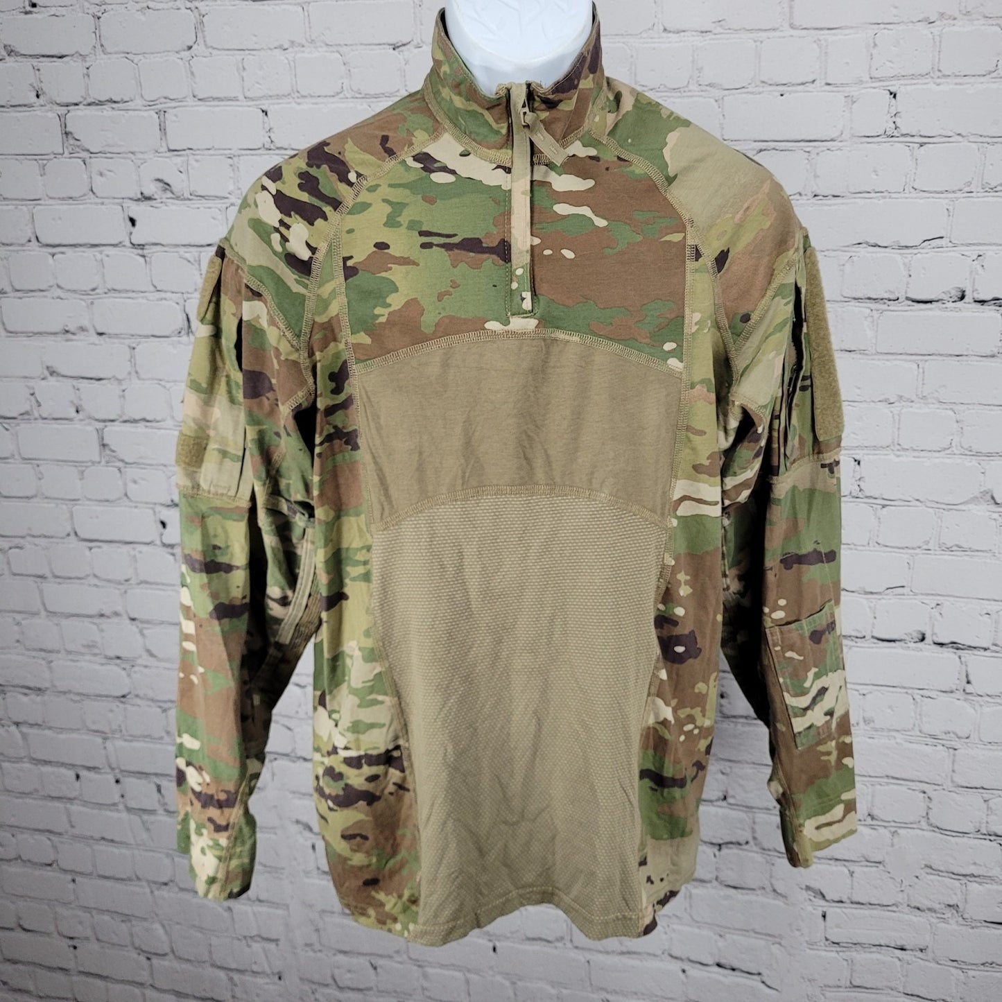 Team Soldier Army Camo Combat Flame Resistant Certified Gear Shirt USA Large L