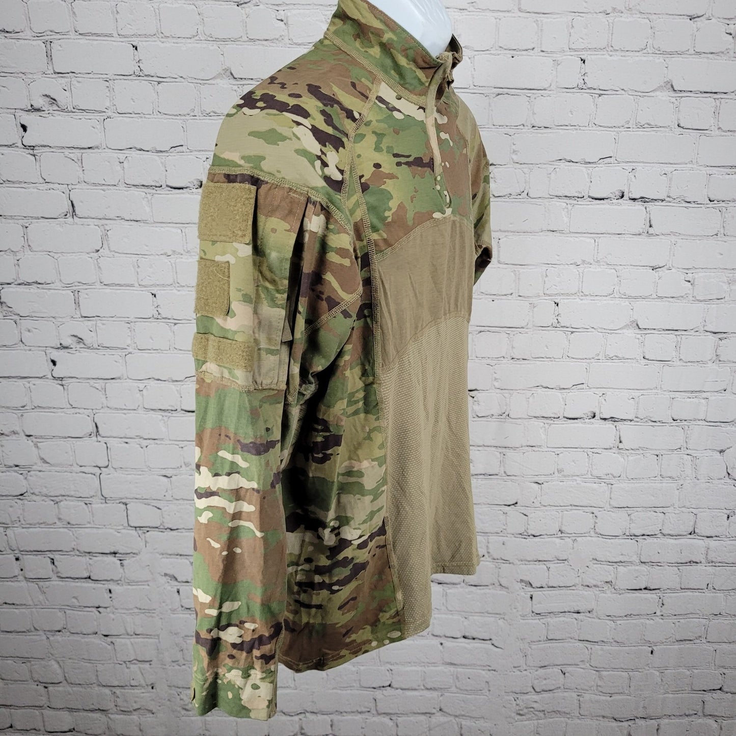 Team Soldier Army Camo Combat Flame Resistant Certified Gear Shirt USA Large L