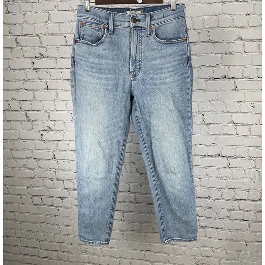Madewell Blue Denim The Perfect Vintage Crop Jeans High Rise Size 27 (28x26)