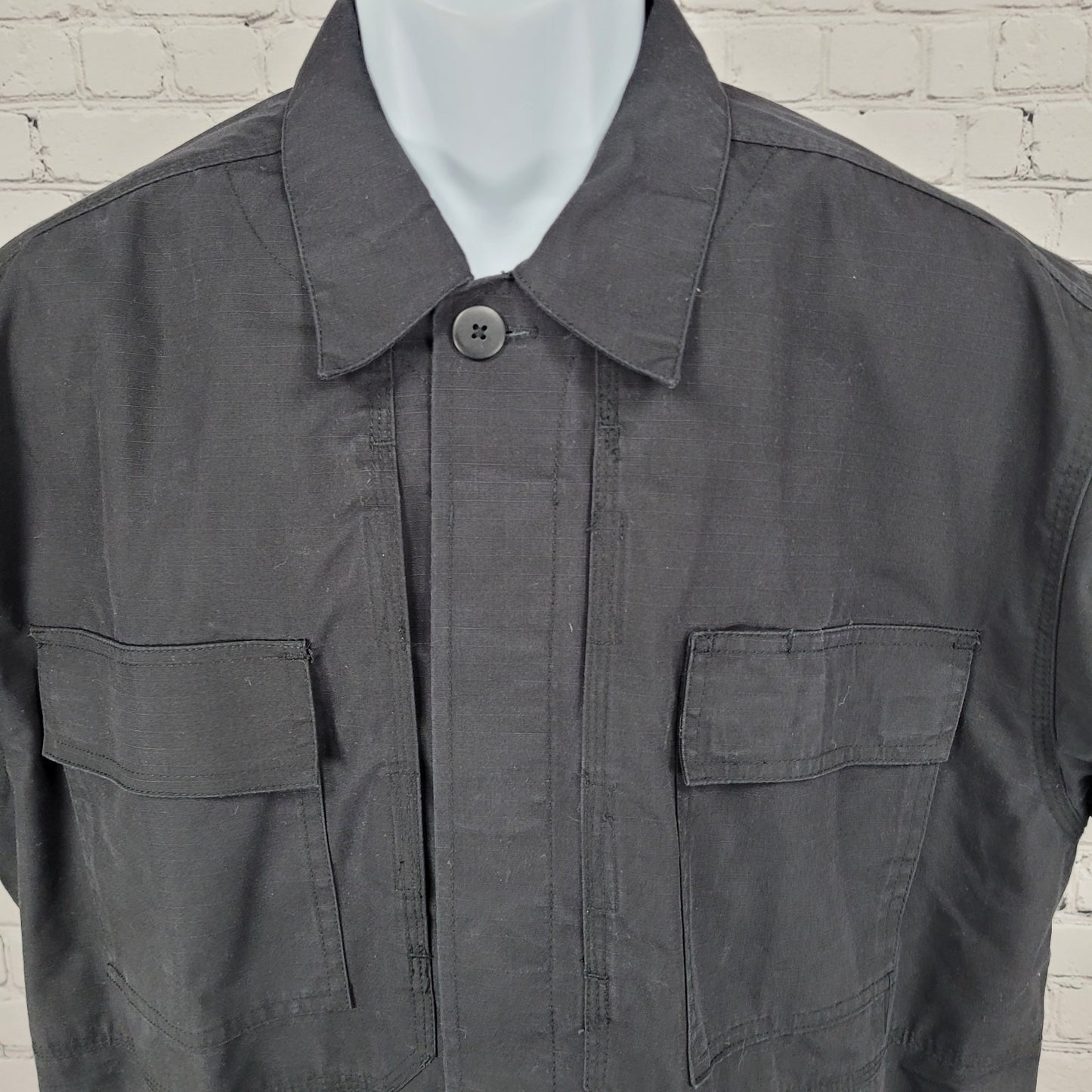 5.11 Tactical Series Black Workwear Button Up Short Sleeve Shirt Size Large L
