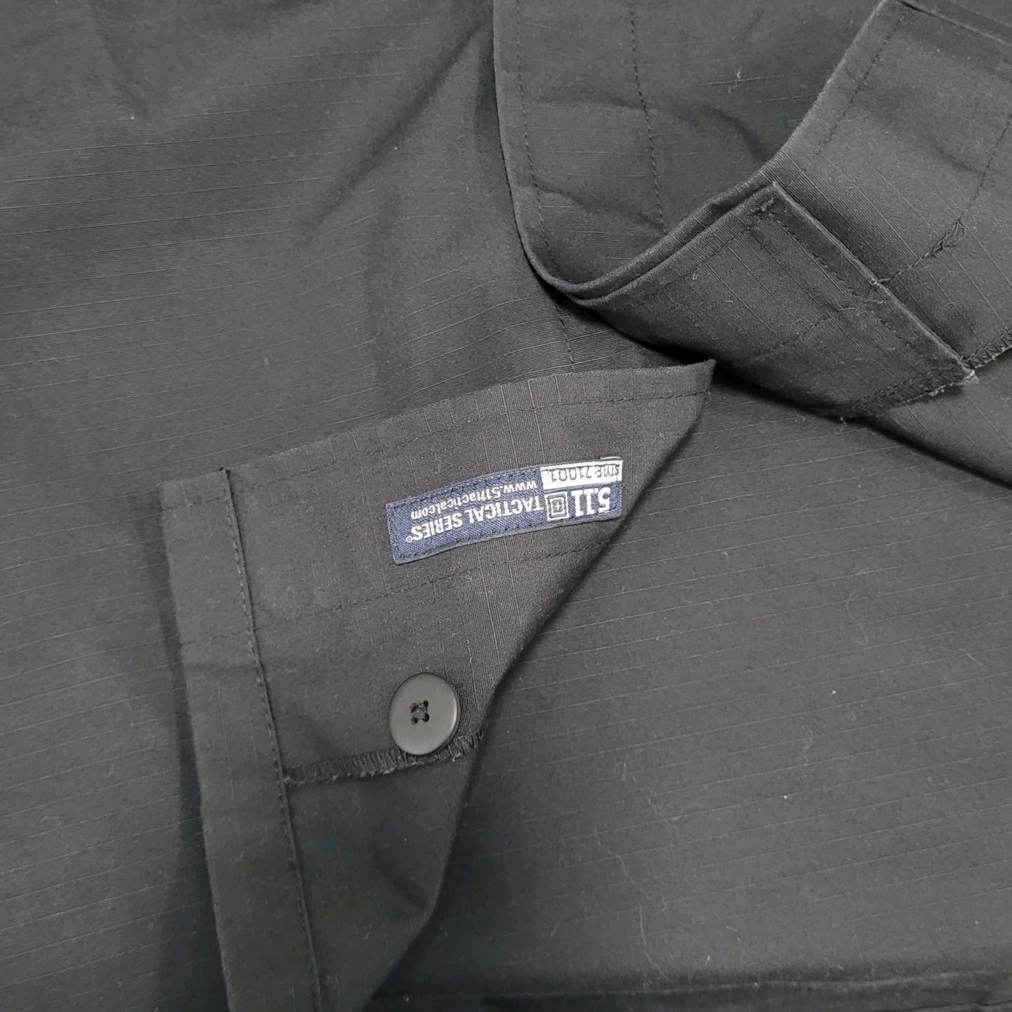5.11 Tactical Series Black Workwear Button Up Short Sleeve Shirt Size Large L