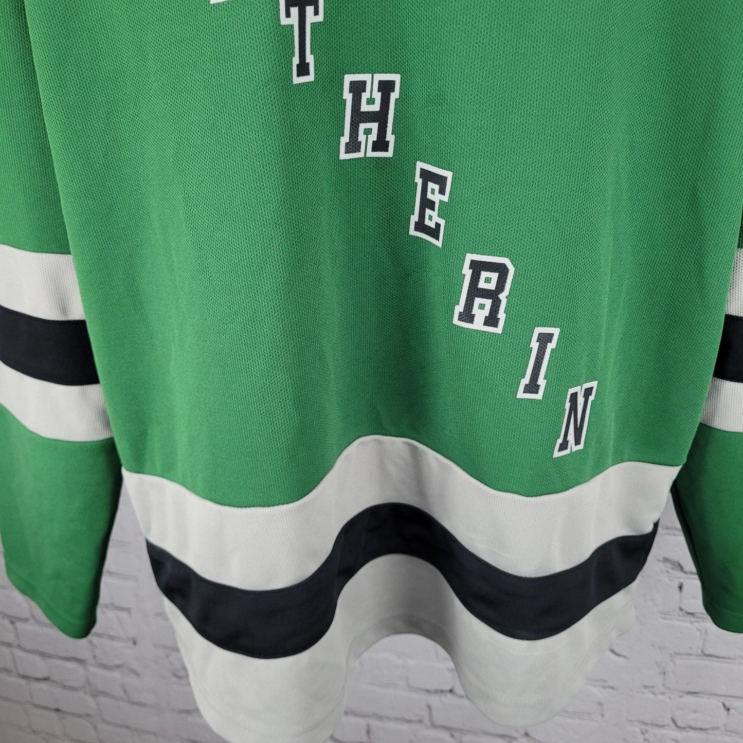 Harry Potter Hogwarts Slytherin Green Pullover Long Sleeve Jersey Shirt Small S