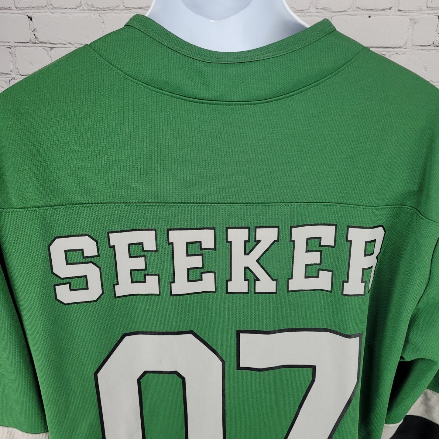 Harry Potter Hogwarts Slytherin Green Pullover Long Sleeve Jersey Shirt Small S