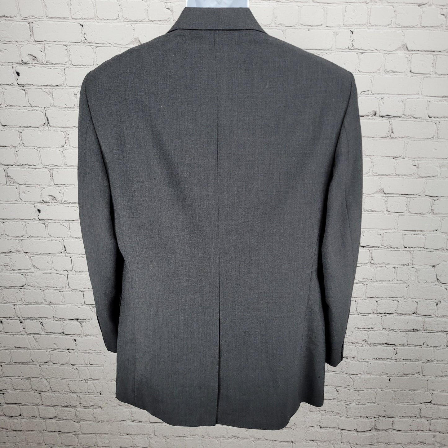 Brooks Brothers Grey 346 Wool Stretch 3 Button Notch Blazer Sport Coat Size 40L