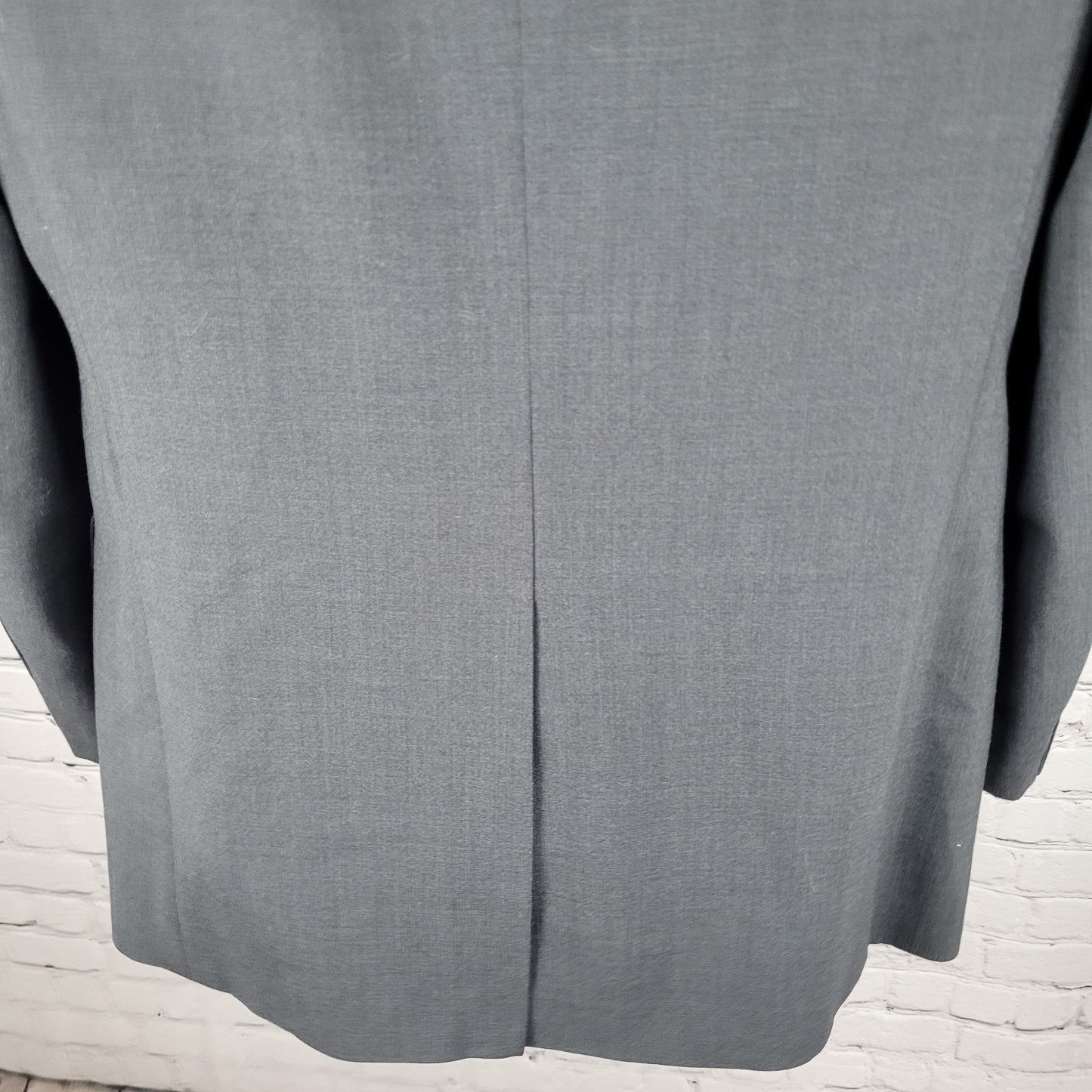 Brooks Brothers Grey 346 Wool Stretch 3 Button Notch Blazer Sport Coat Size 40L