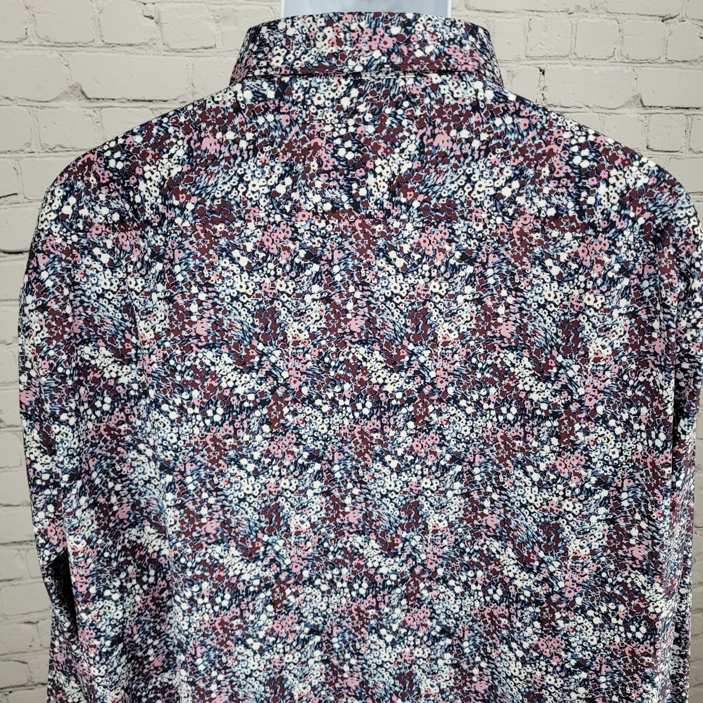 NWT Perry Ellis Multicolor Floral Stretch Button Up Long Sleeve Shirt Size 3XLT