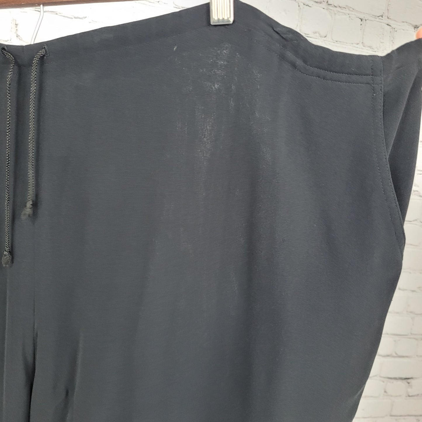 VTG Jones New York Black Lightweight Crop Pants USA Made Size 20W (51x21)