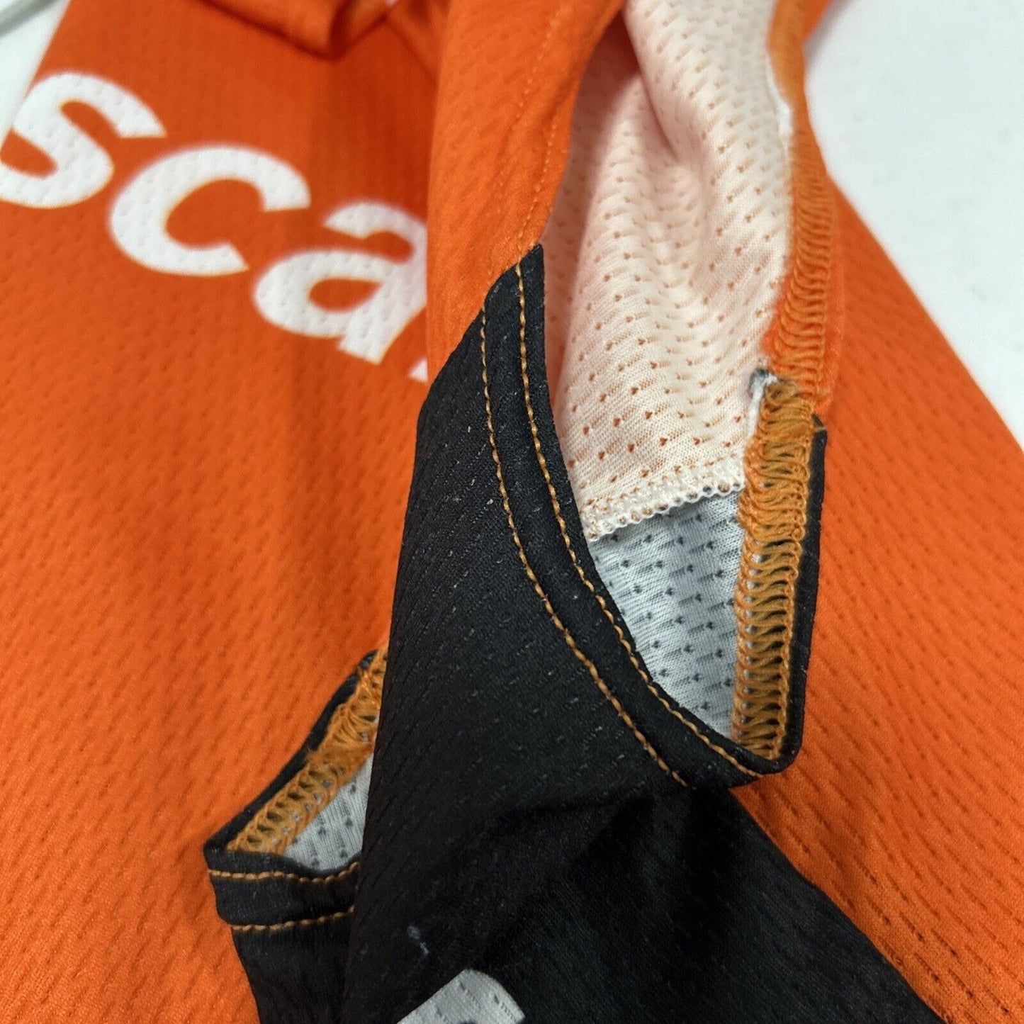 Verge Elite Orange Freescale Sleeveless Zip Up Bicycle Jersey Women’s Size 3XL