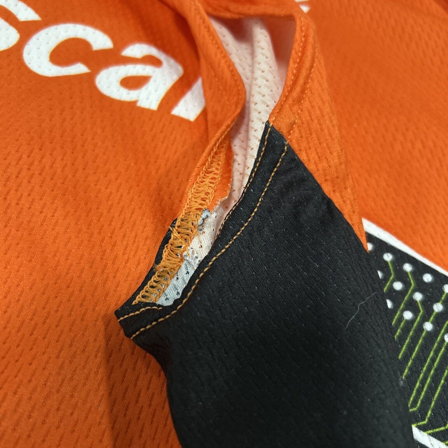 Verge Elite Orange Freescale Sleeveless Zip Up Bicycle Jersey Women’s Size 3XL