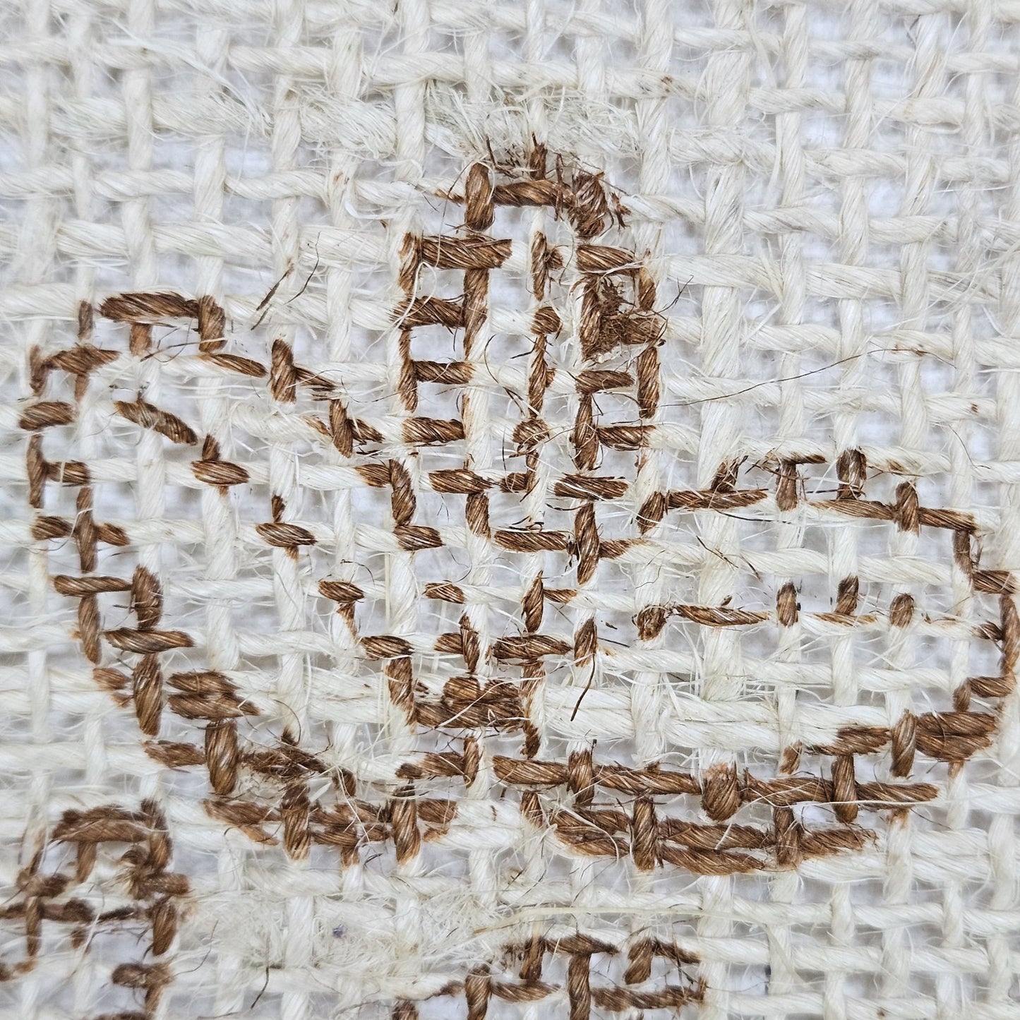 Maya Vinic Coffee Authentic Burlap Sack Wrapped Canvas Wood Framed Art 24x18