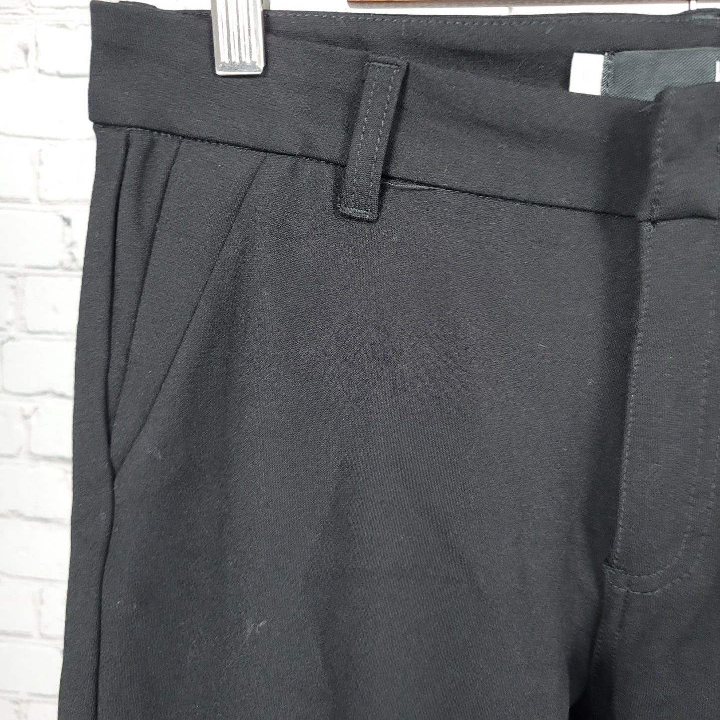 NWT KUT From The Kloth Black Elizabeth Straight Leg Stretch Pants 6 (30x27)