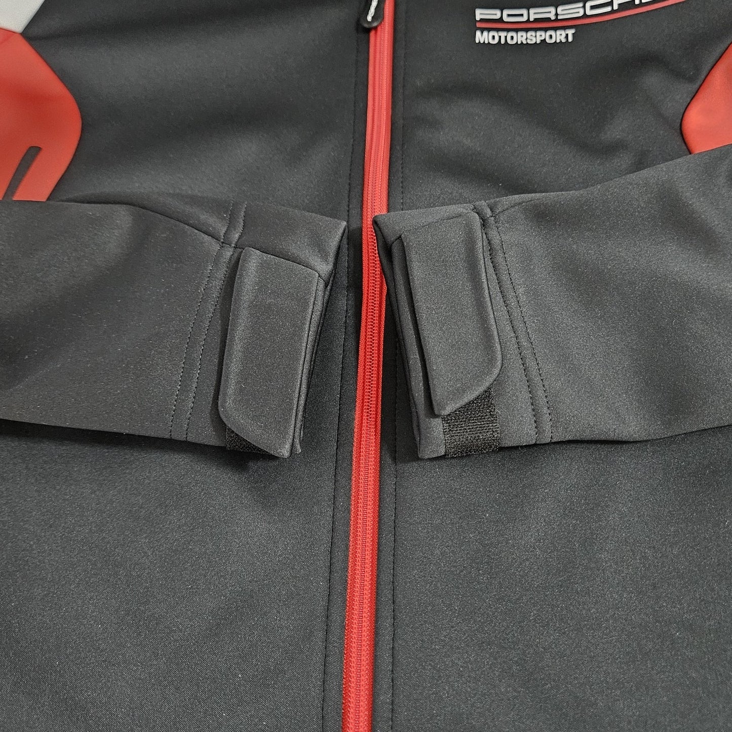 Porsche Driver's Selection Red Black Fleece Lined Waterproof Zip Jacket Small S