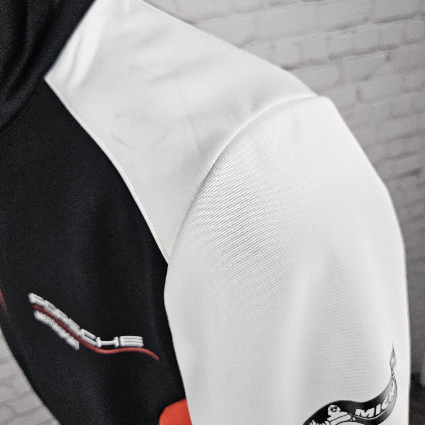 Porsche Driver's Selection Red Black Fleece Lined Waterproof Zip Jacket Small S