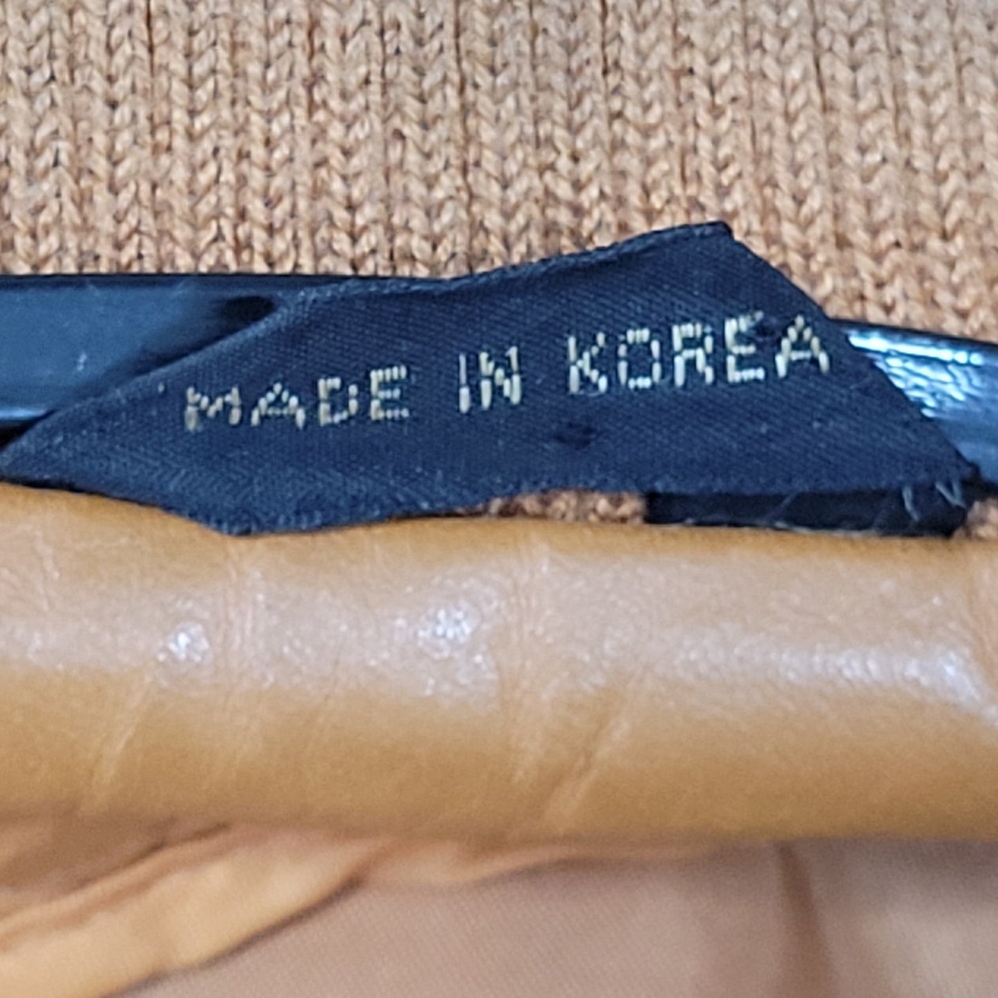 Unbranded Orange Brown Genuine Leather Full Zipped Bomber Jacket Korea Large L