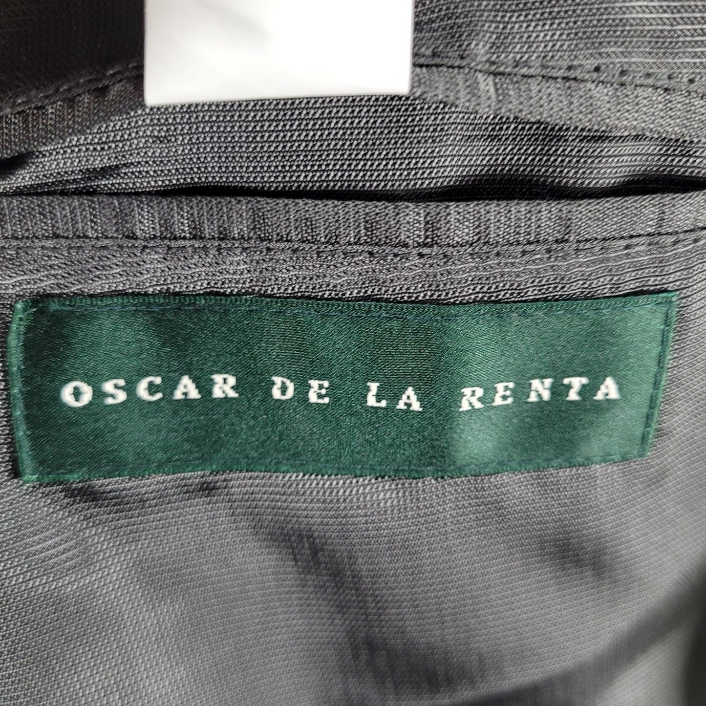 Oscar De La Renta Dark Navy Wool Cashmere Blend Blazer Sport Coat Size 46R