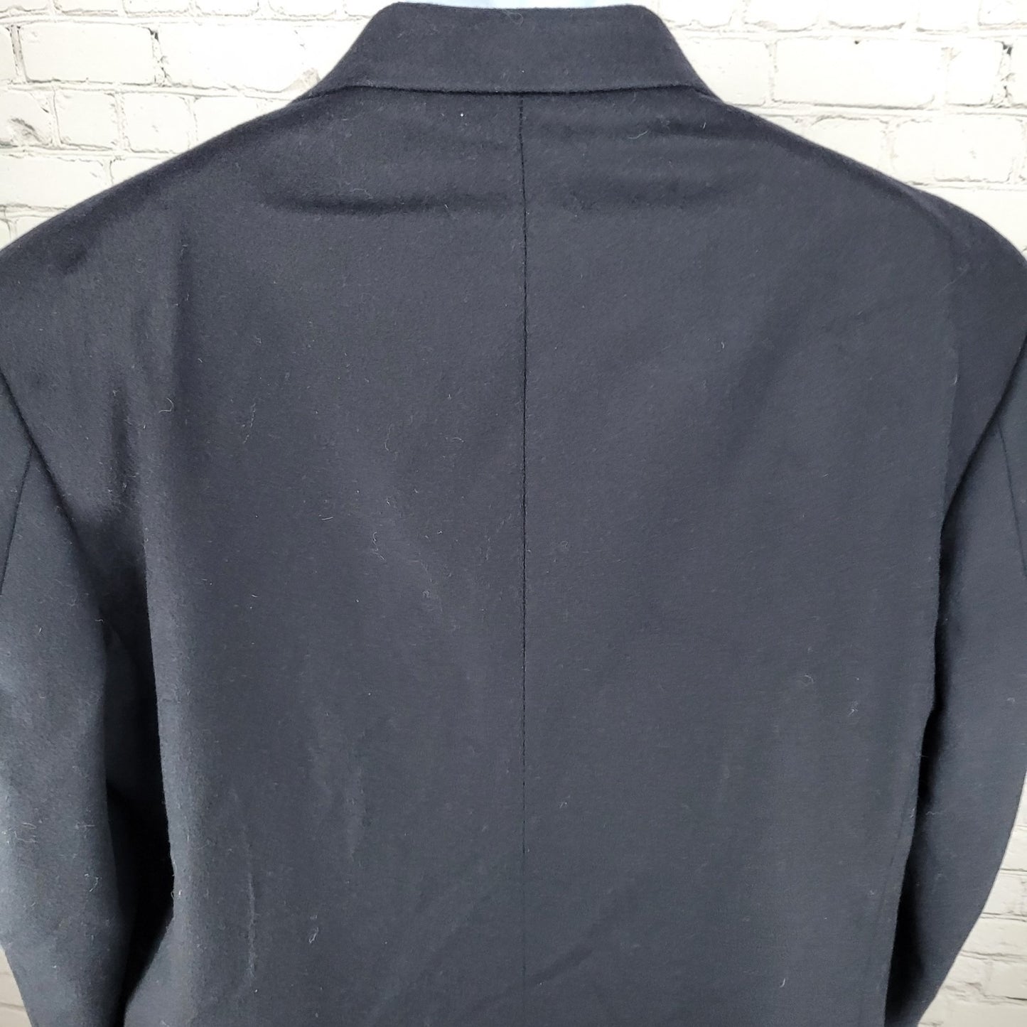 Oscar De La Renta Dark Navy Wool Cashmere Blend Blazer Sport Coat Size 46R