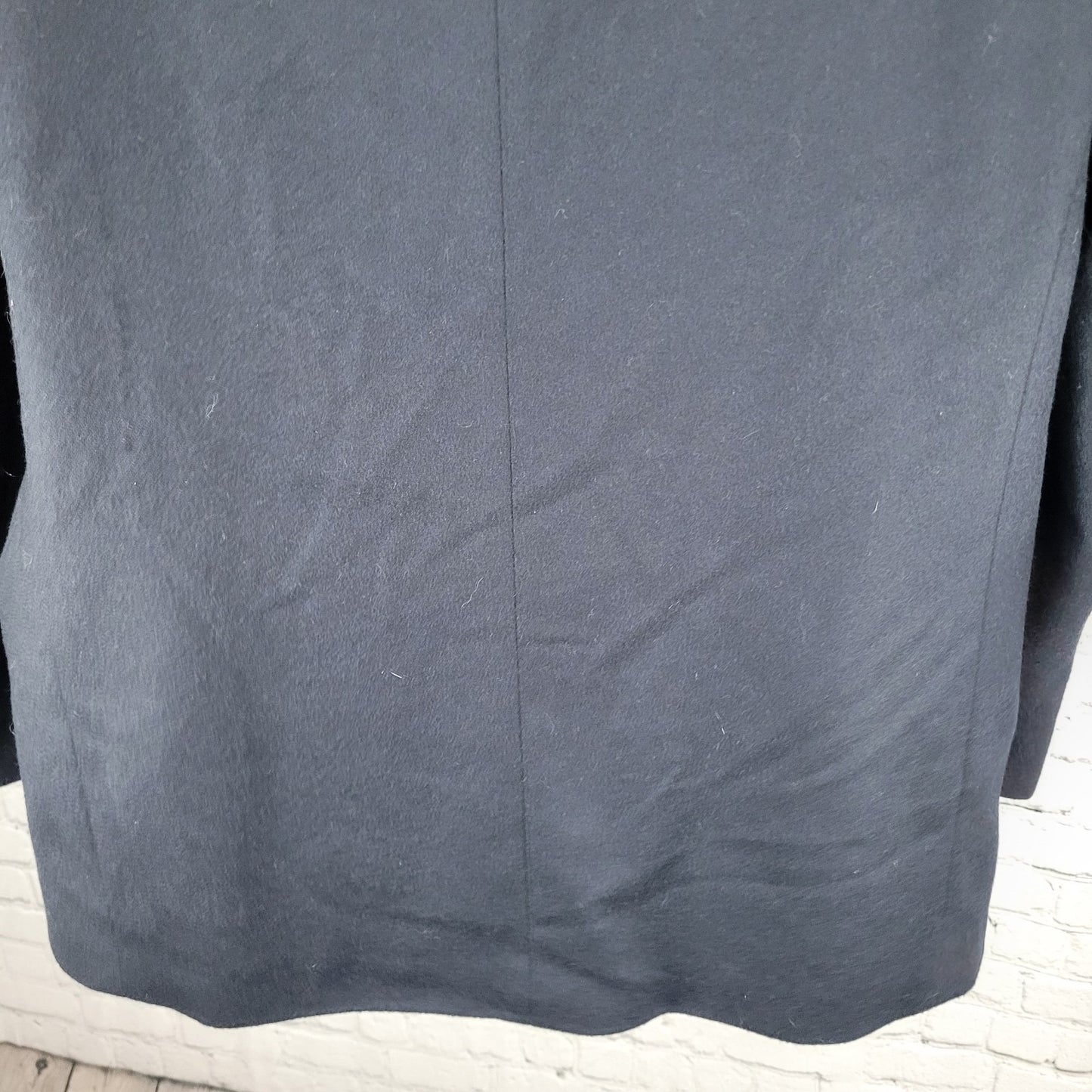 Oscar De La Renta Dark Navy Wool Cashmere Blend Blazer Sport Coat Size 46R