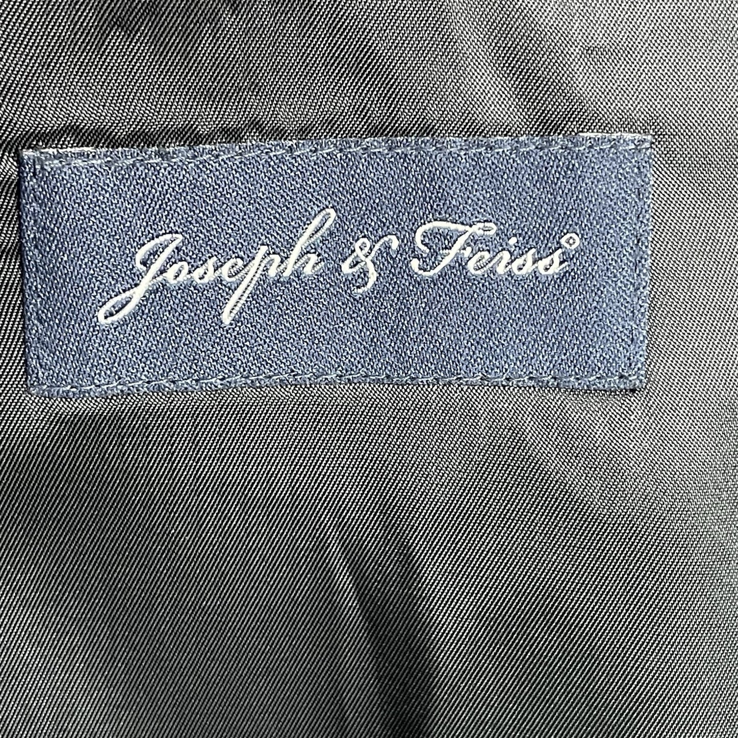 Joseph & Feiss Black Wool 2 Button Vented Blazer Jacket Sport Coat Size 60R