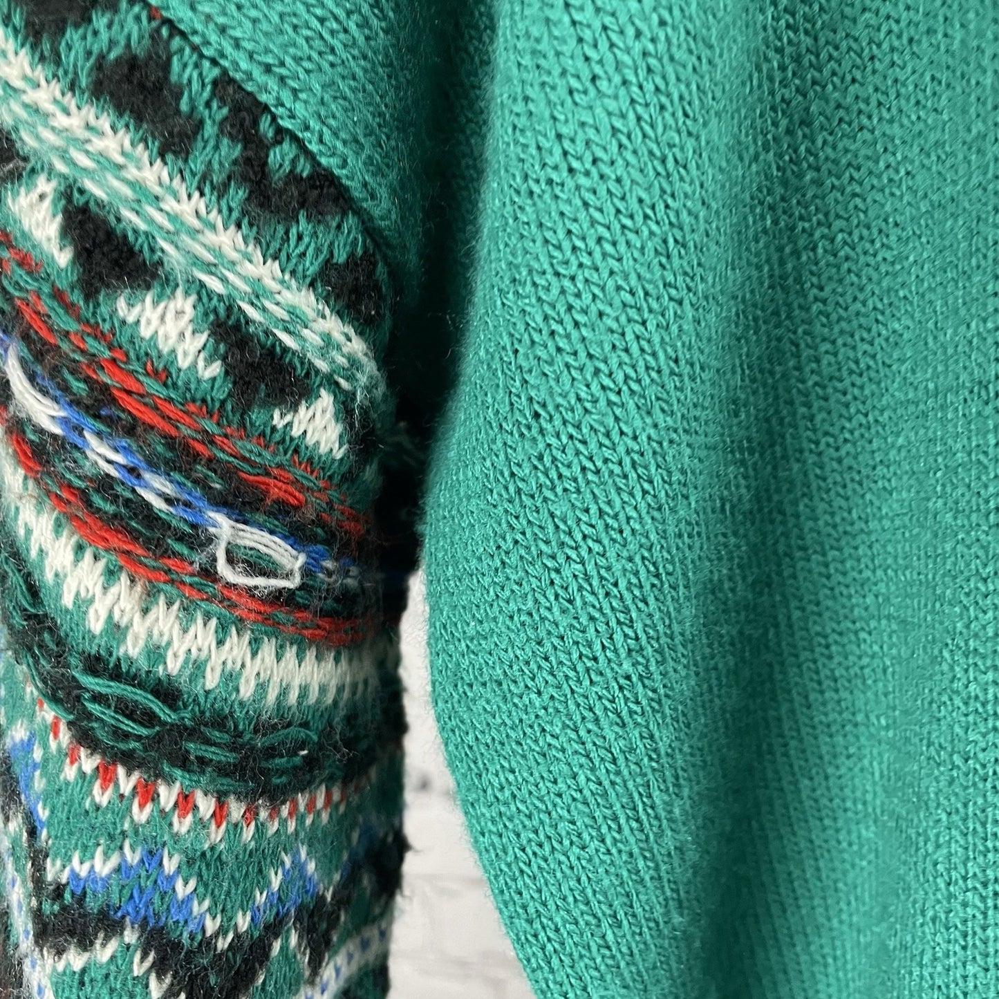 Coincidence & Chance Green Panda Bear Oversized Drop Shoulder Sweater Small S
