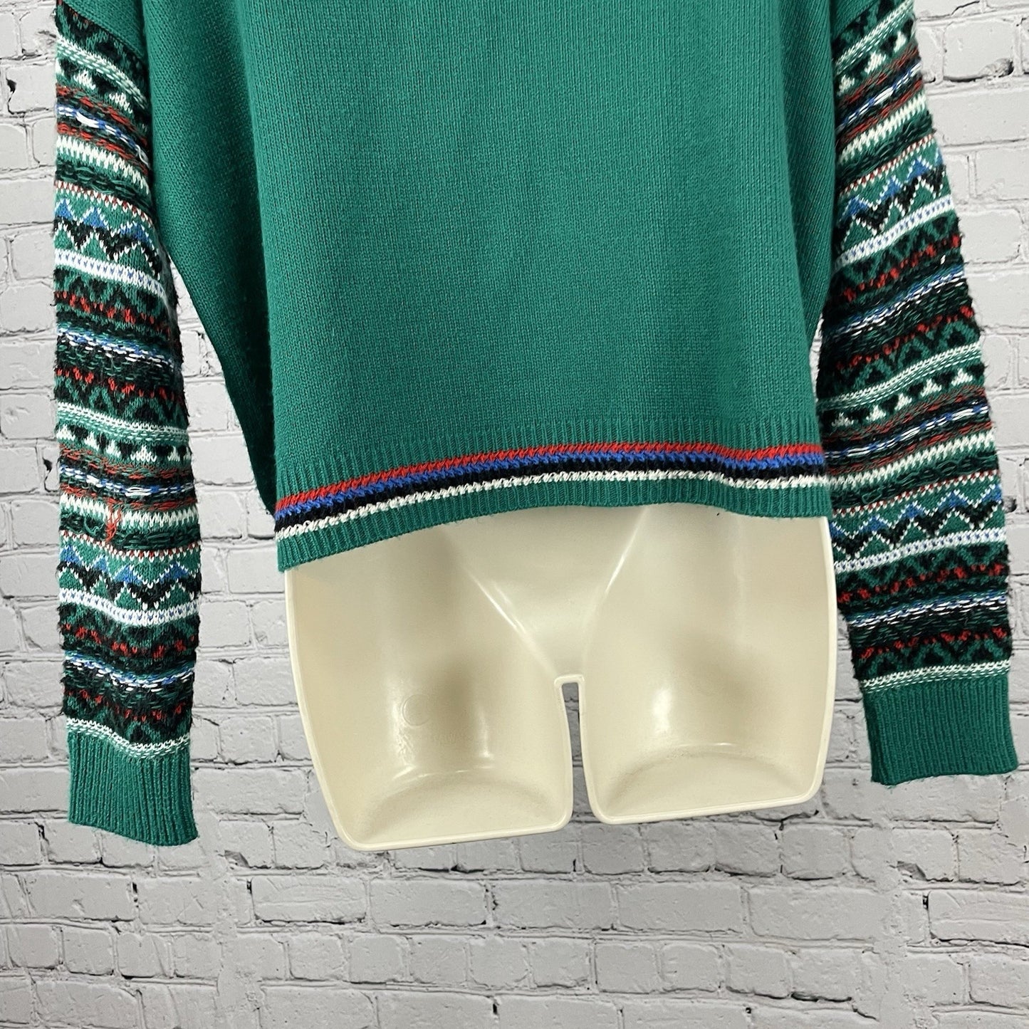 Coincidence & Chance Green Panda Bear Oversized Drop Shoulder Sweater Small S