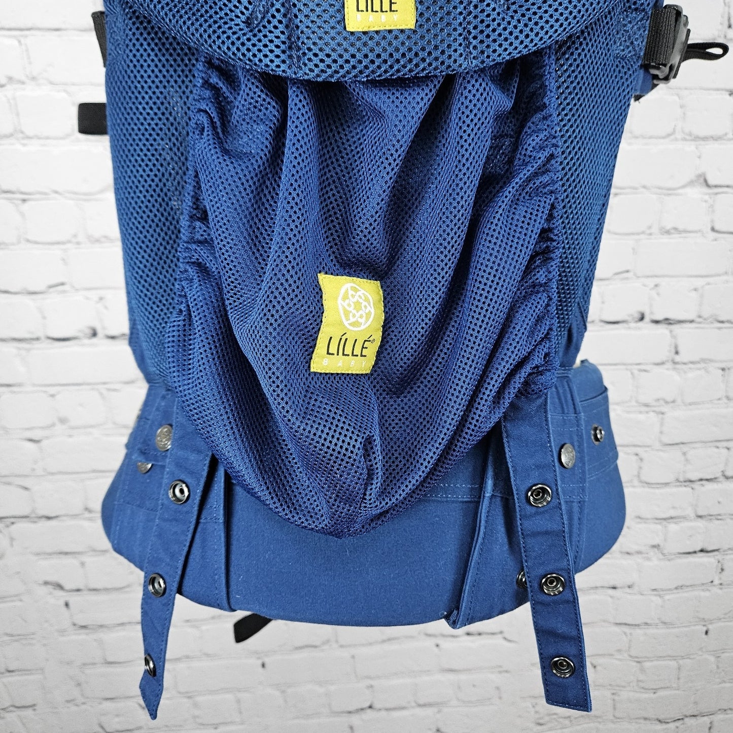 Lille Baby Blue Mesh Complete 6-in-1 Positions Carrier Newborn Infant Lumbar