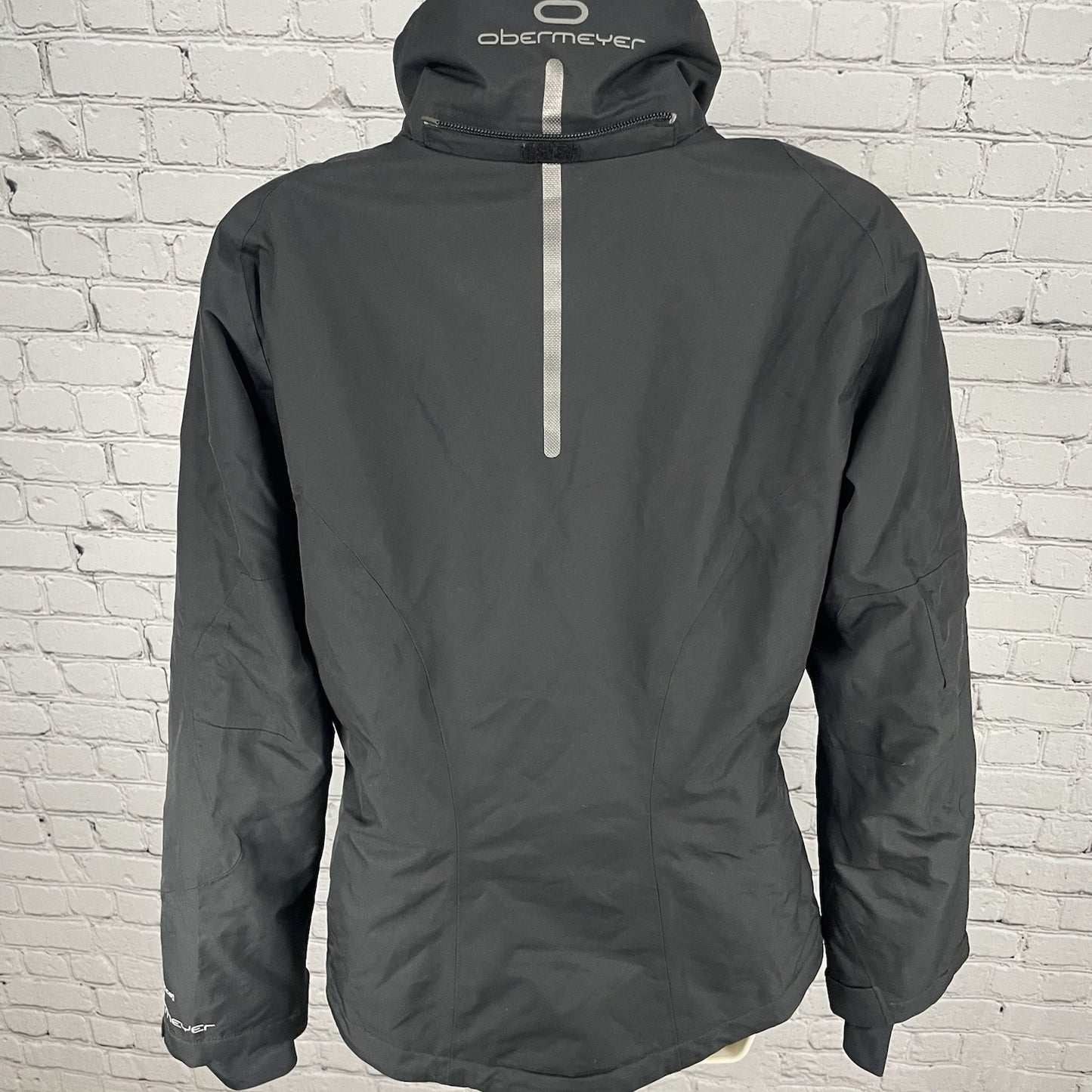 Obermeyer Grey Recco Zipped Insulated Lined Multiple Pockets Ski Jacket Size 8