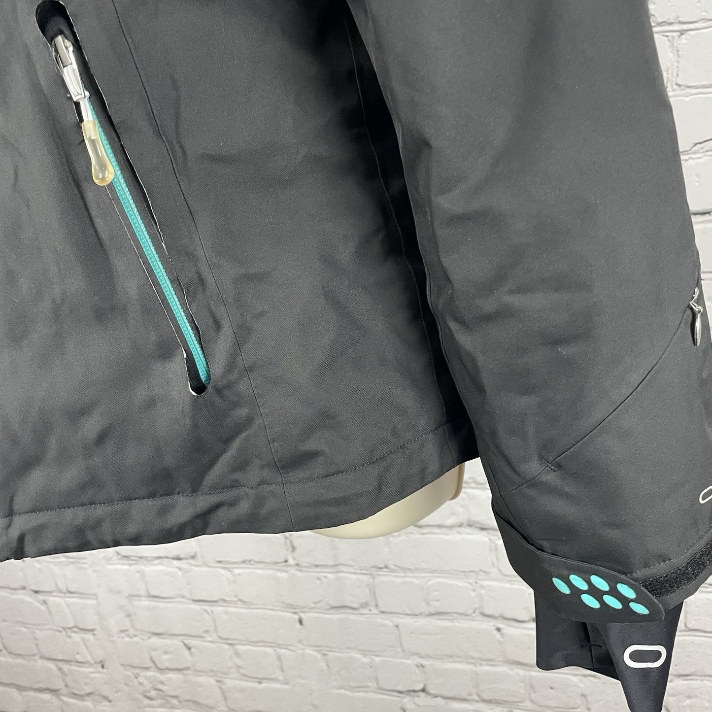 Obermeyer Grey Recco Zipped Insulated Lined Multiple Pockets Ski Jacket Size 8