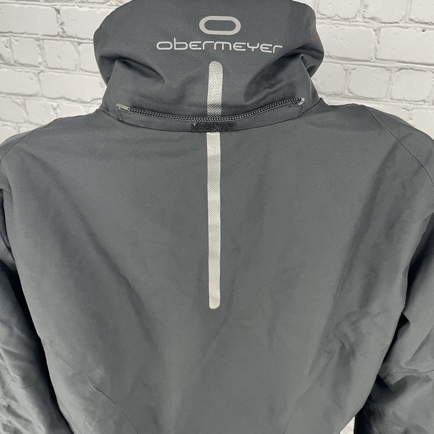 Obermeyer Grey Recco Zipped Insulated Lined Multiple Pockets Ski Jacket Size 8