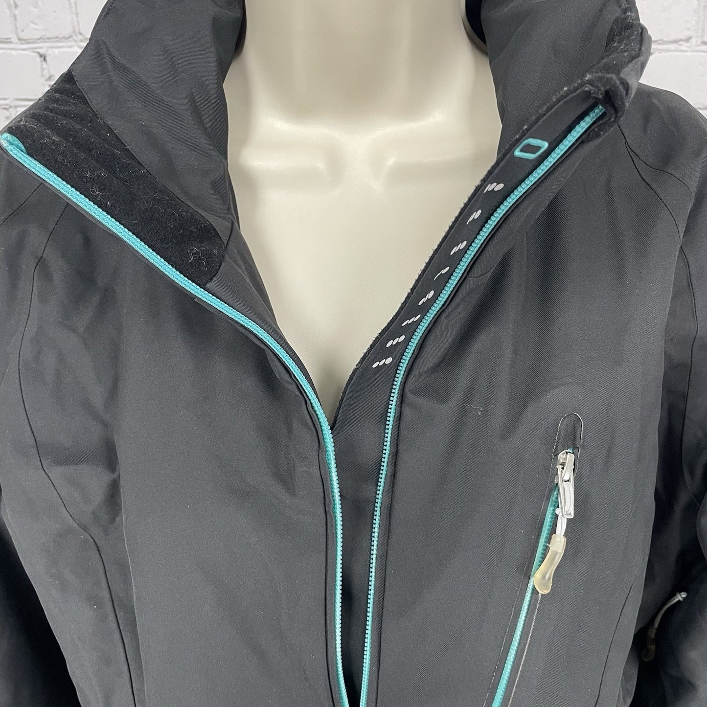 Obermeyer Grey Recco Zipped Insulated Lined Multiple Pockets Ski Jacket Size 8