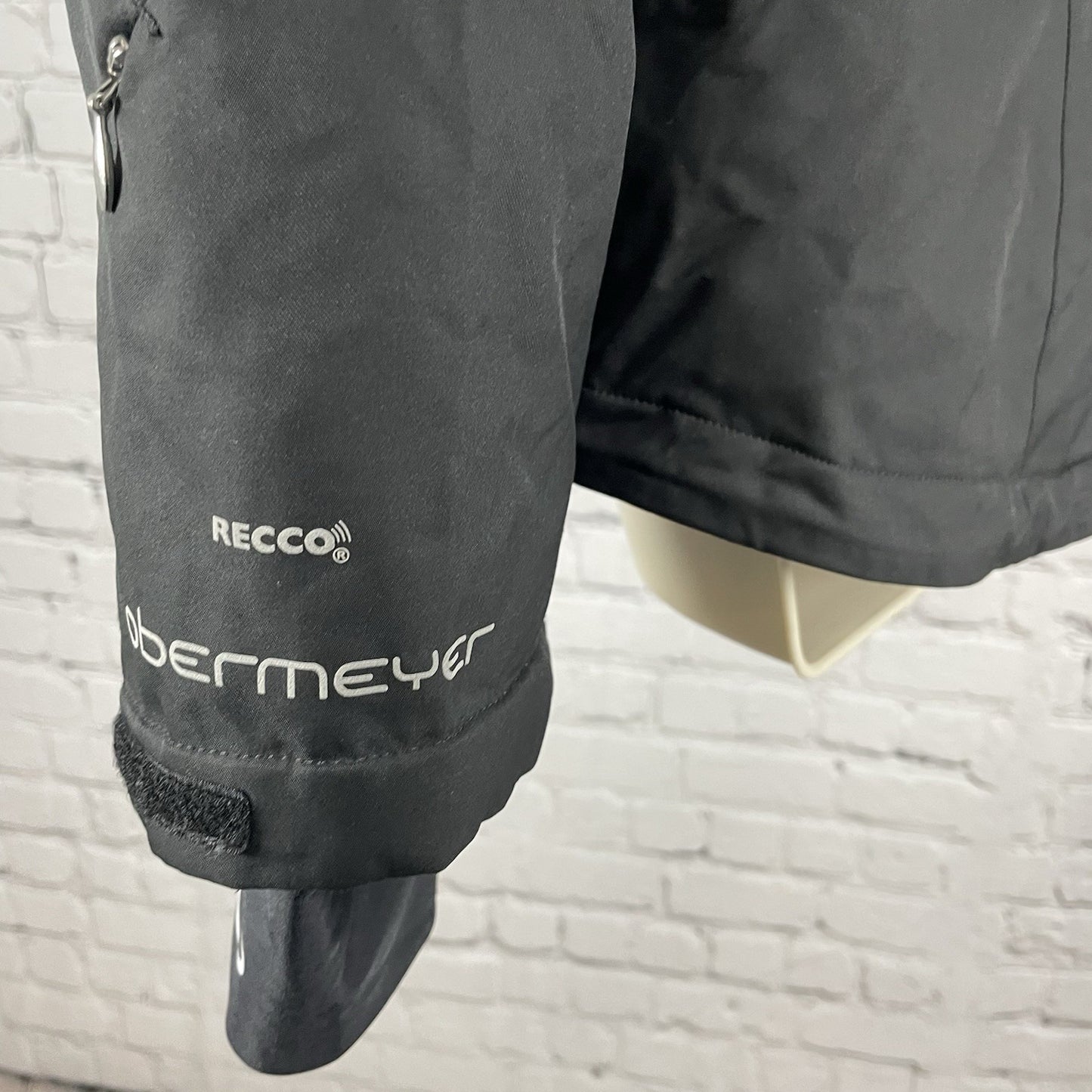 Obermeyer Grey Recco Zipped Insulated Lined Multiple Pockets Ski Jacket Size 8