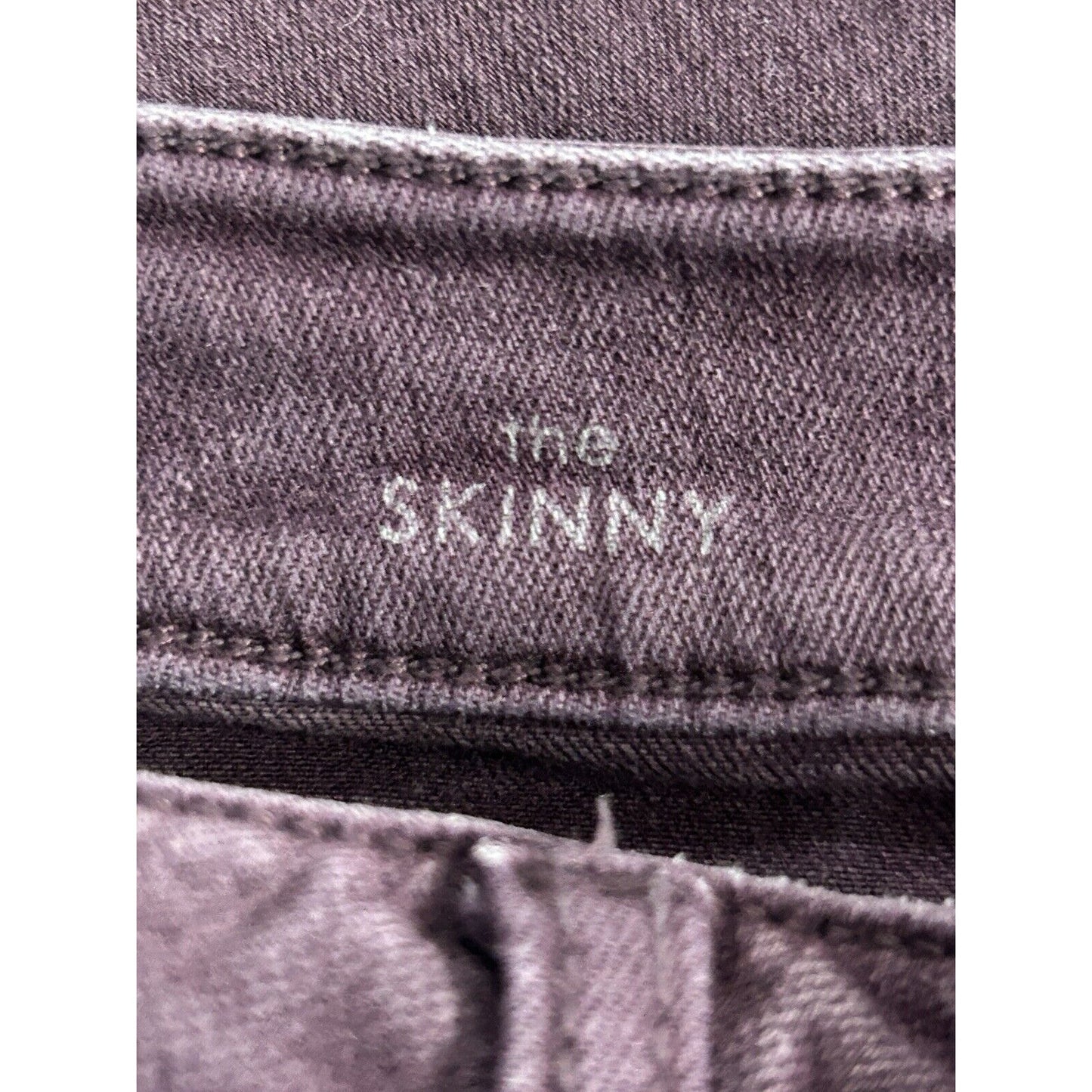 Liverpool The Skinny Purple Dark Wash Mid Rise Jeans Size 6 (28X27)