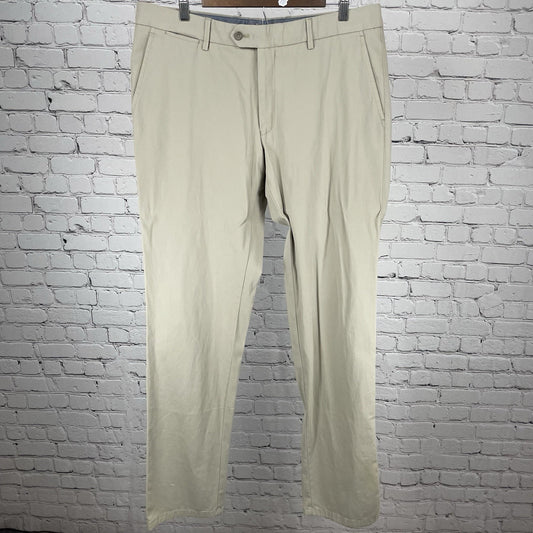 Ballin Beige Pima Cotton Modern Fit Perma Color Chino Pants Size 36 (37x36)