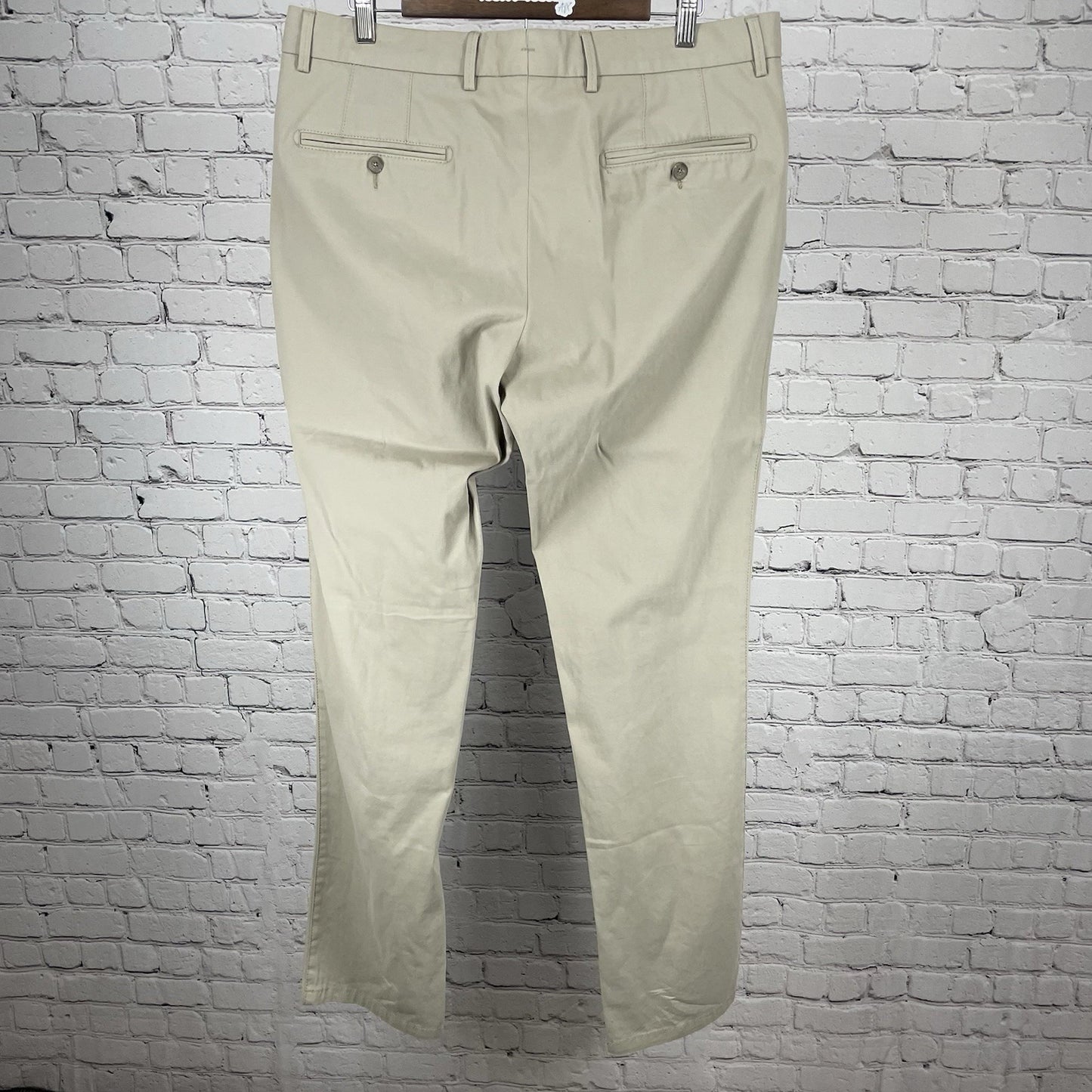 Ballin Beige Pima Cotton Modern Fit Perma Color Chino Pants Size 36 (37x36)