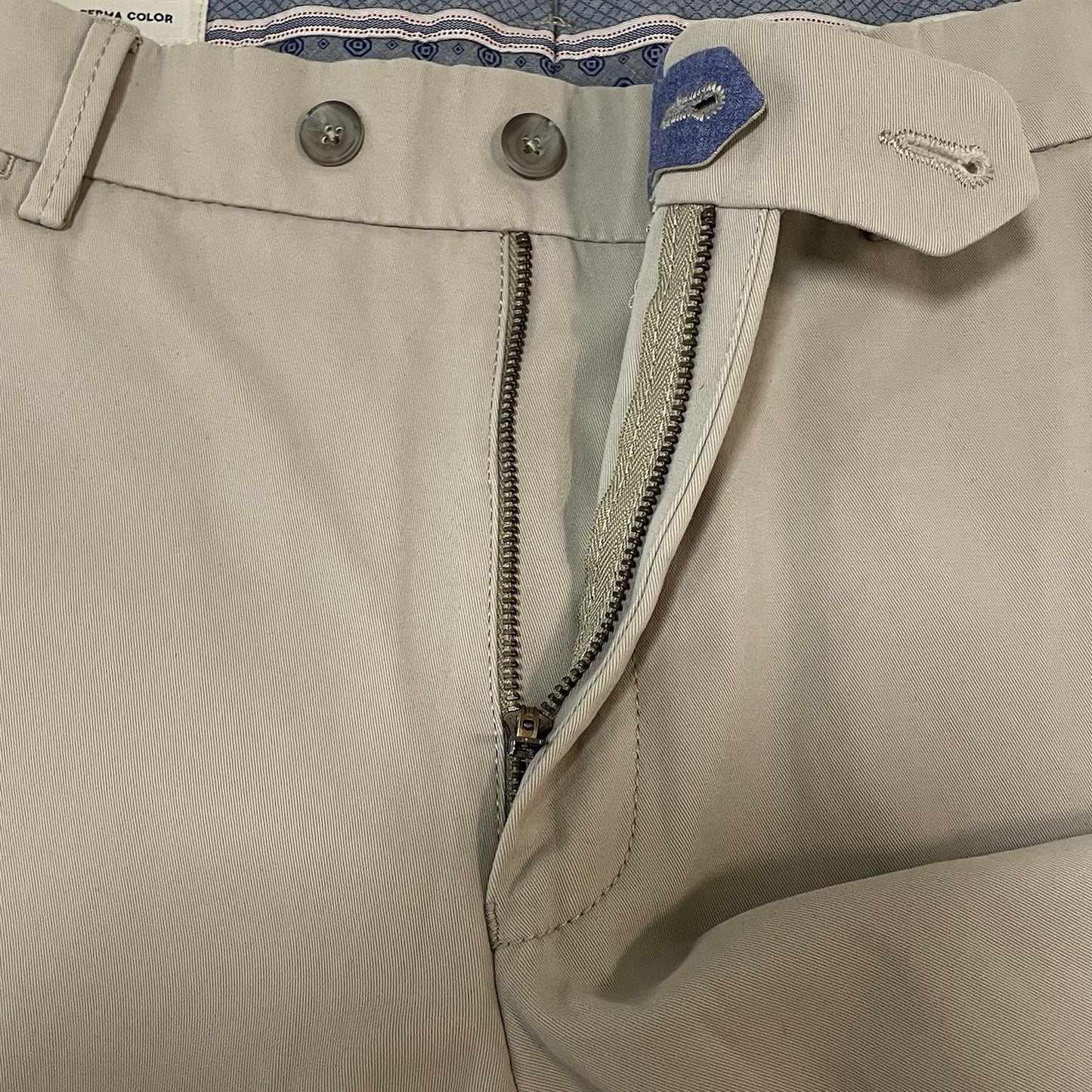 Ballin Beige Pima Cotton Modern Fit Perma Color Chino Pants Size 36 (37x36)
