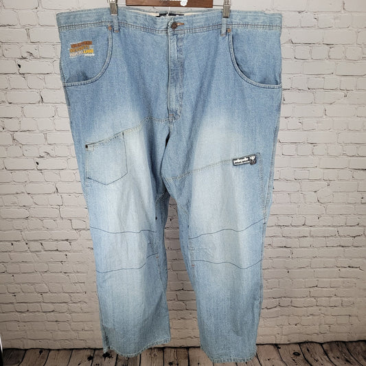 Pelle Pelle 1978 Denim 100% Cotton Relaxed Fit Wide Leg Jeans Size 50 (50x34)