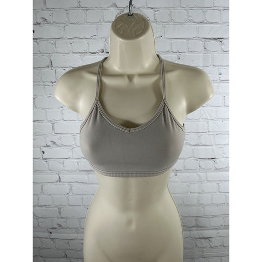 Athleta Girl Beige Racerback Pullover Lined Youth Girls Training Sports Bra XS
