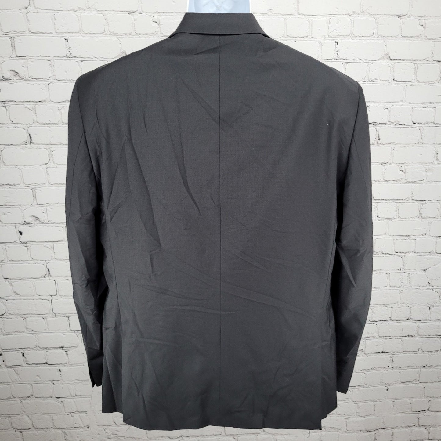 Calvin Klein Black Wool Stretch 2 Button Vented Notch Blazer Sport Coat 44R