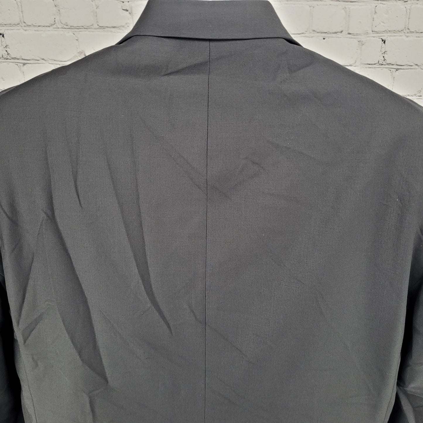 Calvin Klein Black Wool Stretch 2 Button Vented Notch Blazer Sport Coat 44R