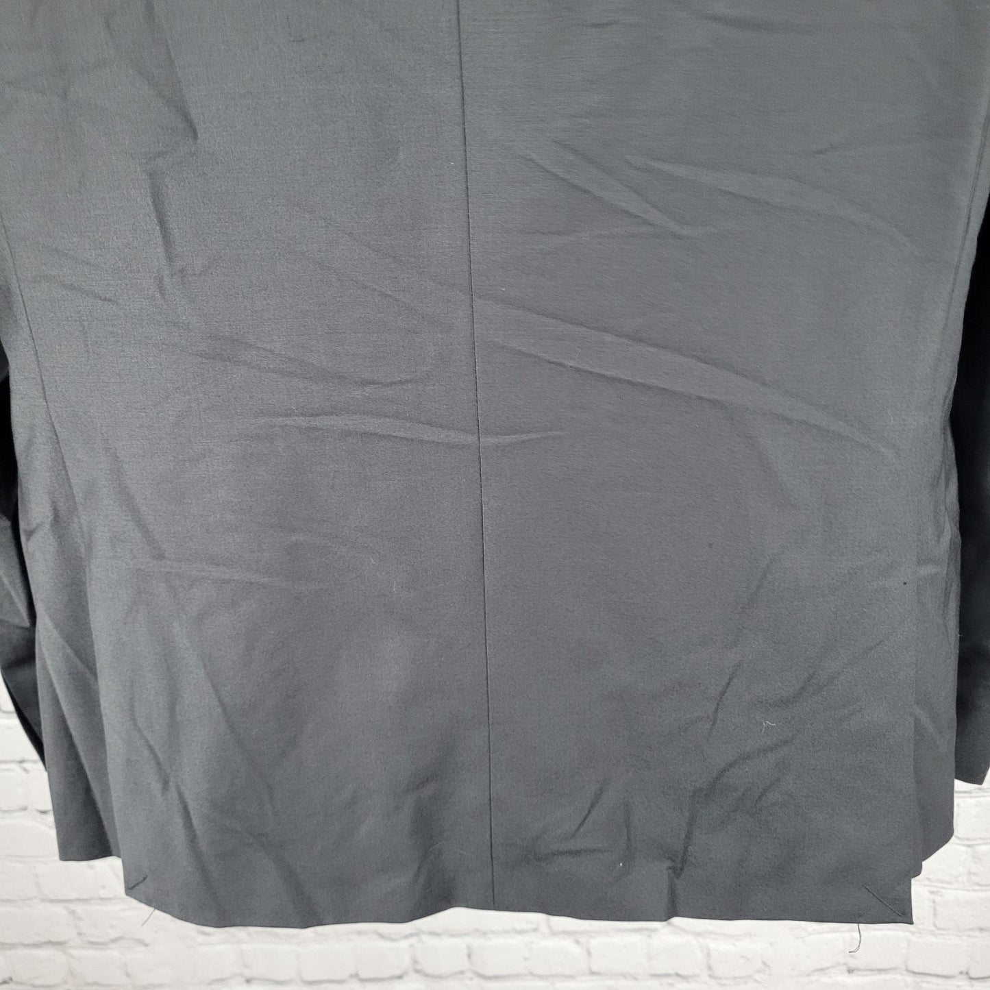 Calvin Klein Black Wool Stretch 2 Button Vented Notch Blazer Sport Coat 44R