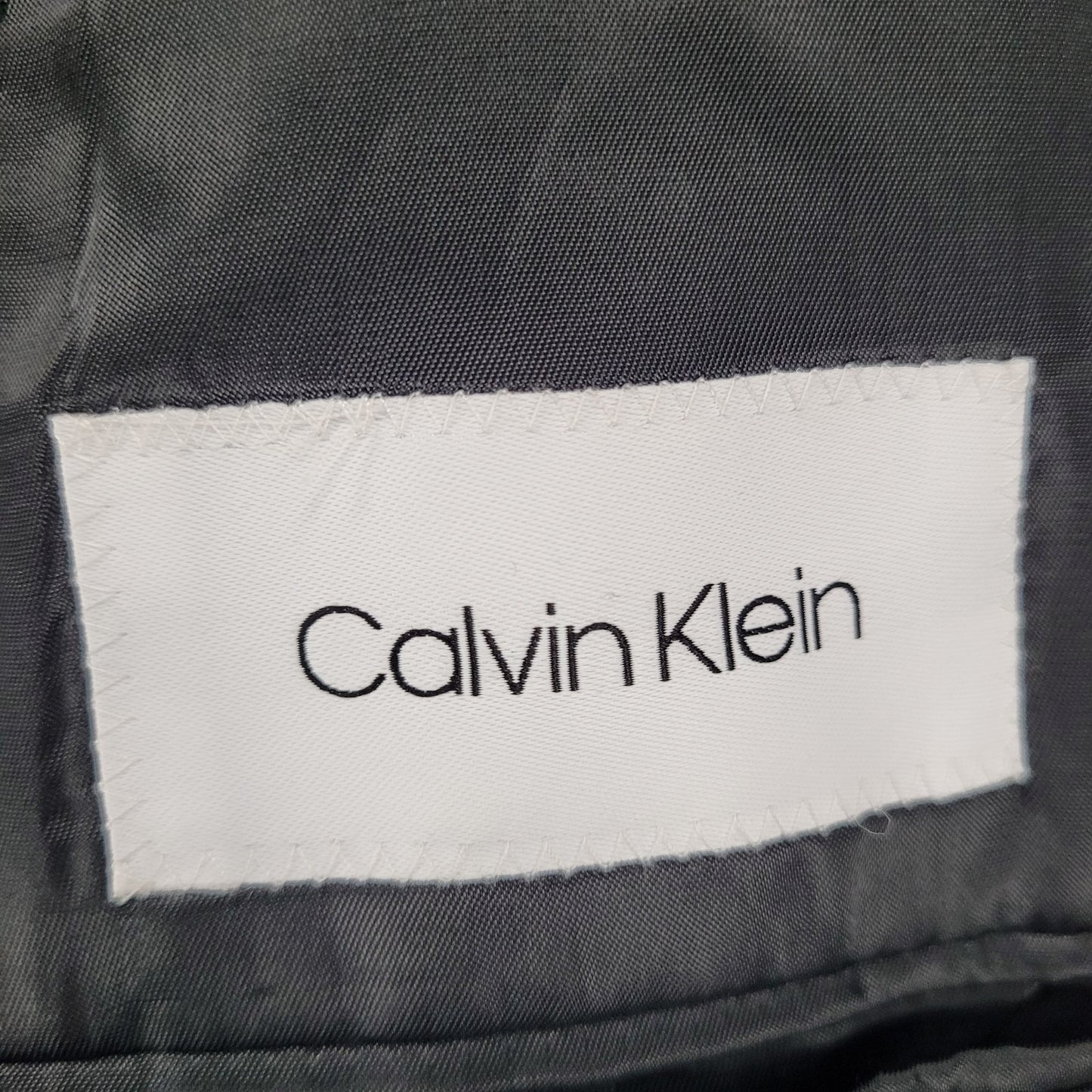 Calvin Klein Black Wool Stretch 2 Button Vented Notch Blazer Sport Coat 44R