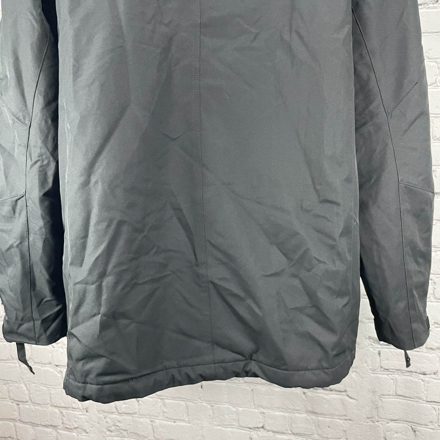 Spyder Black Thinsulate Insulated Double Zipped Hooded Jacket Pockets Size XL