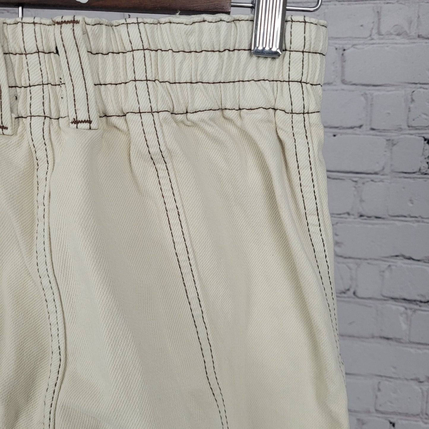 BDG Urban Outfitters Ivory Relaxed Skate Jean High Rise Cargo 25 (25x30)